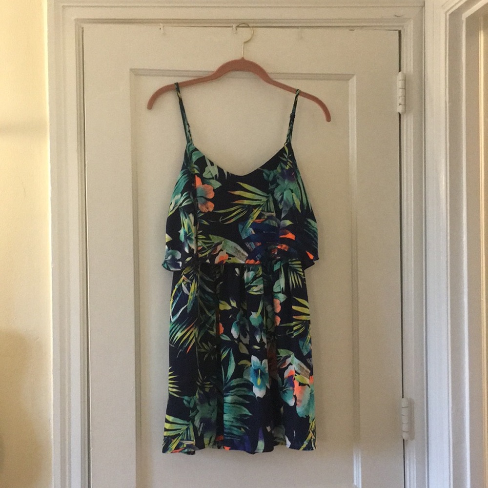 Charlotte Russe tropical print dress size medium